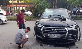 Hiện trường vụ tai nạn.