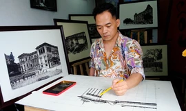 Độc đáo những tác phẩm nghệ thuật được làm từ hàng triệu sợi tóc