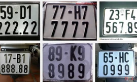 Bộ Tư pháp: Chưa thể đấu giá biển số xe