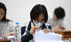 Học sinh thi tốt nghiệp THPT năm 2024 ở Hà Nội Ảnh: NHƯ Ý