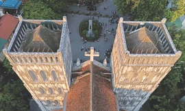 Một góc Nhà thờ Lớn Hà Nội 