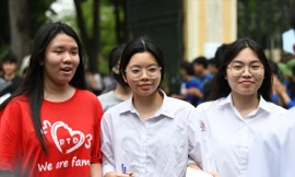 Học sinh thi lớp 10 THPT năm 2024 Ảnh: Như Ý 