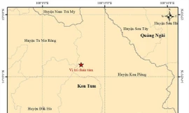 Tâm chấn trận động đất mới nhất xảy ra tại huyện Kon Plông, Kon Tum 