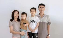 Gia đình hạnh phúc của Đại úy Ngô Quang Huy