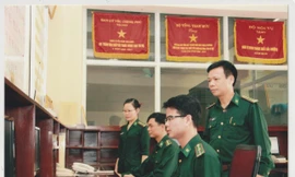 Kíp trực cơ yếu tại Sở chỉ huy Bộ Tư Lệnh Bộ đội Biên Phòng