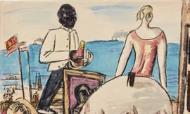 “Zandvoort Strandcafé” của Max Beckmann, 1934