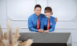 Ảnh cưới của chị Lê Thụy Thùy Trâm và anh Nguyễn Minh Nhã 