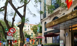 Vỉa hè được cho thuê tại phố Lý Thường Kiệt, quận Hoàn Kiếm 