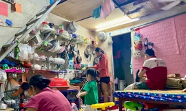 Không gian sinh hoạt của gia đình chị Nguyễn Thúy Quỳnh