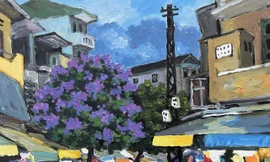 Sau cơn mưa chiều của họa sĩ Phạm Luận 