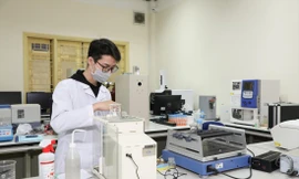 Nghiên cứu trong phòng thí nghiệm của Trường ĐH Khoa học Tự nhiên - ĐH Quốc gia Hà NộiẢnh: Diệp An 