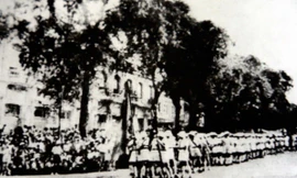 Lực lượng Thanh niên Tiền Phong diễu hành ngày 2/9/1956 tại Sài Gòn