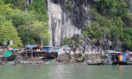 Những xóm chài nhếch nhác trên vịnh Hạ Long Ảnh: Hoàng Dương 