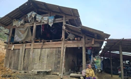 Căn nhà anh Vàng Seo Dín thôn Nàn Tiểu Hồ xã Tung Chung Phố huyện Mường Khương