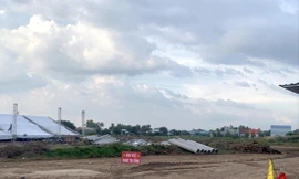 Dự án Iris Residence đã rao bán và thu tiền của khách hàng nhưng vẫn đang trong quá trình san lấp mặt bằng