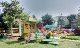 Trường Mầm non xã Thành Hưng vắng hoe trong hai ngày 17-18/10 vì phụ huynh không cho trẻ đến trường. Ảnh: Nguyễn Dương/Zing.