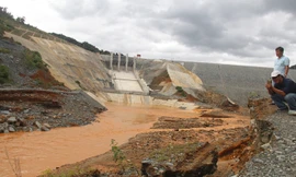 Sự cố tại Thủy điện Sông Bung 2 là bài học xương máu. Ảnh H. Văn.