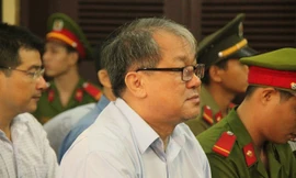 Ông Phạm Công Danh tại phiên tòa chiều nay 27/12. Ảnh: Tân Châu.