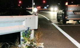 Hiện trường vụ tai nạn. Ảnh minh họa: Kyodo.