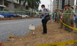 Khu vực người đàn ông rơi xuống tử vong.