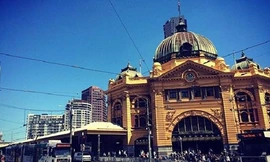 Mối đe dọa tập trung vào ga tàu Flinders (ảnh), Quảng trường Federation, Nhà thờ St Paul. Ảnh: Australian.