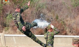 Cận cảnh lực lượng đặc biệt Triều Tiên huấn luyện