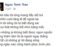 Những dòng trạng thái bằng thơ của Ngọc Trinh - Nguồn: Internet.
