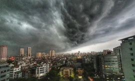 Từ đêm nay, Hà Nội mưa rất to kéo dài