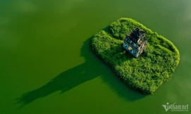 Ảnh độc đáo hồ Gươm, hồ Tây nhìn từ trên cao