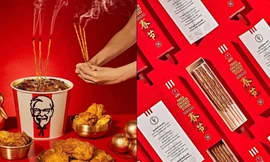 KFC Thái Lan gây phẫn nộ khi giới thiệu sản phẩm "hộp nhang mùi gà rán" cho Tết Nguyên đán