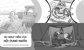 Truyện tranh về sự nguy hiểm của nội dung ngắn khiến giới trẻ phải suy ngẫm