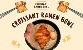 "Độc lạ Malaysia": Mì ramen kết hợp bánh sừng bò, bạn dám ăn thử không?