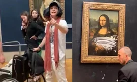 "Thợ làm bánh kỳ quái" tại Pháp: Trang trí bánh kem lên kiệt tác Mona Lisa khiến mọi người thót tim