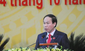 Ông Lê Tiến Châu – Bí thư Tỉnh ủy, Chủ tịch UBND tỉnh Hậu Giang phát biểu khai mạc đại hội. Ảnh: Cảnh Kỳ