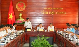 Đoàn KTNN triển khai quyết định kiểm toán - Ảnh: DK