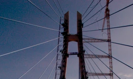 Cầu Vàm Cống bắc qua sông Hậu thông xe vào tháng 6/2019