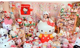 Bộ sưu tập mèo Hello Kitty lớn nhất thế giới