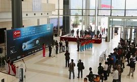 Toàn cảnh buổi khai mạc sáng nay tại trung tâm hội nghị Quốc gia