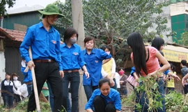 Tình nguyện vì môi trường cũng là cách để bạn trẻ xả năng lượng. Ảnh: Hải Anh