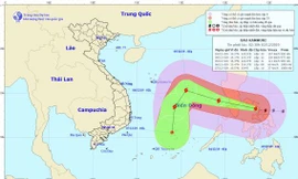 Dự kiến đường đi của bão Kammuri trên Biển Đông 