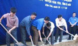 Thanh niên Hà Nội khởi công xây nhà cho thanh niên nghèo tỉnh Yên Bái