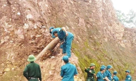 Phá hủy 74 quả bom, mìn