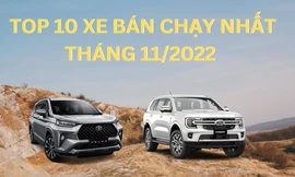 Top 10 ô tô bán chạy nhất tháng 11 tại Việt Nam
