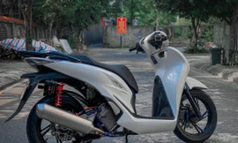 Honda Sh độ cặp phuộc sau độc đáo tại Đà Nẵng
