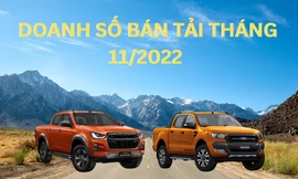 Doanh số xe bán tải tháng 11