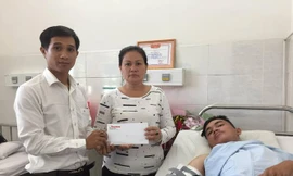 Bạn đọc báo Tiền Phong hỗ trợ 110 triệu đồng cho 5 hiệp sĩ bắt cướp