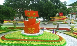 Thành phố Yên Bái lộng lẫy cờ hoa chào mừng Đại hội Đảng