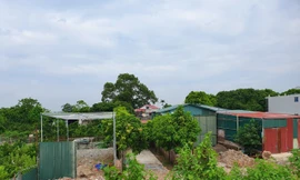 Một công trình bị UBND xã Phượng Cách lập biên bản, yêu cầu tháo dỡ