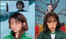 Dân mạng 'bắt trend' tóc ngắn, má tàn nhang giống nữ chính Squid Game 