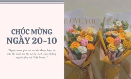 Các chàng trai làm hoa handmade, dẫn bạn gái về ra mắt... nhân ngày 20-10